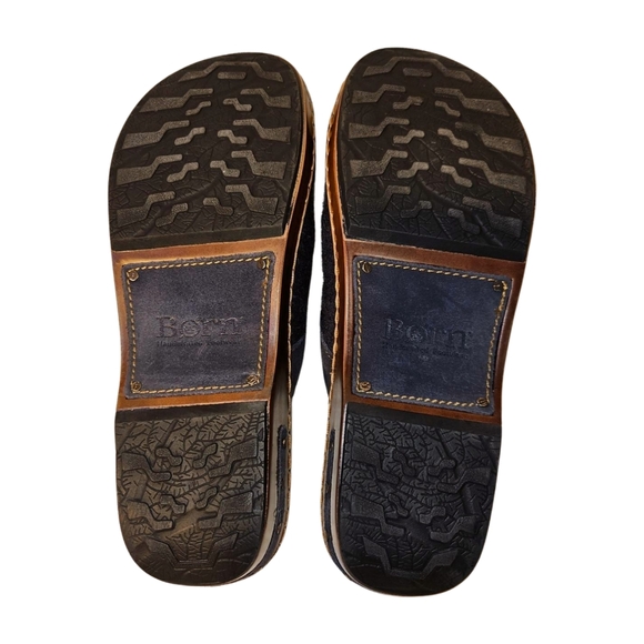 Born NWOT Women’s Size 9 Bandy Blanket Knit Southwest Print Clogs Aztec Blue - Picture 8 of 8